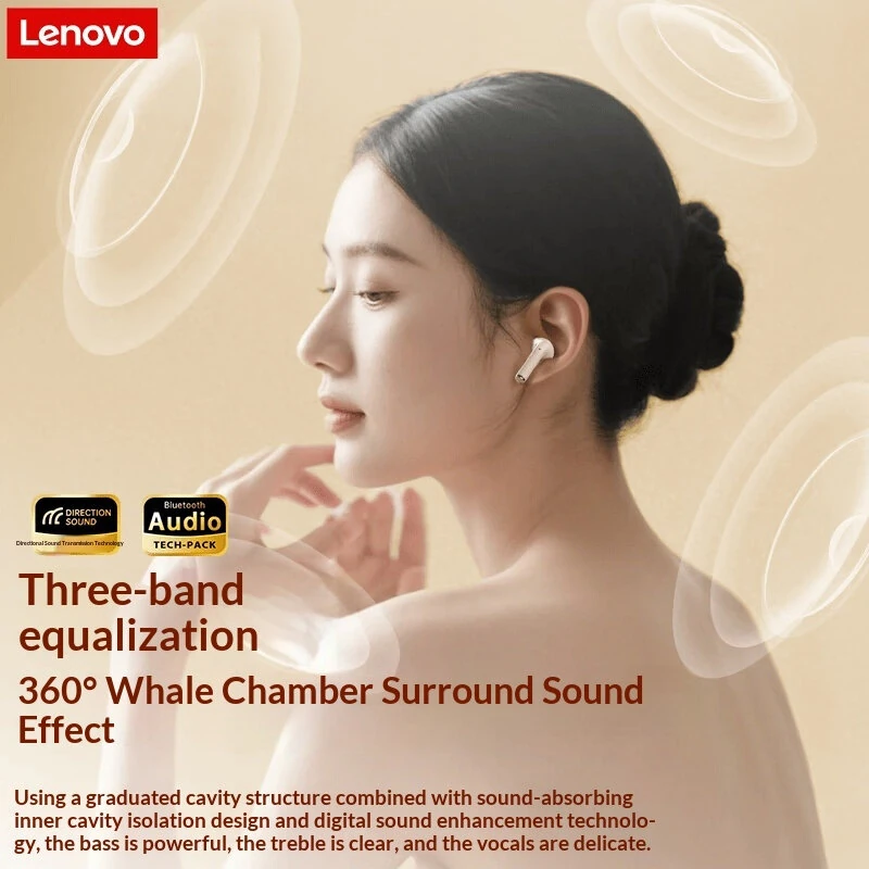 Lenovo EA166 TWS bluetooth Earphone 13mm Moving Coil 360° Stereo Sound Low Game Delay Smart Touch Control Semi-in-ear Sports Headphones — view 2