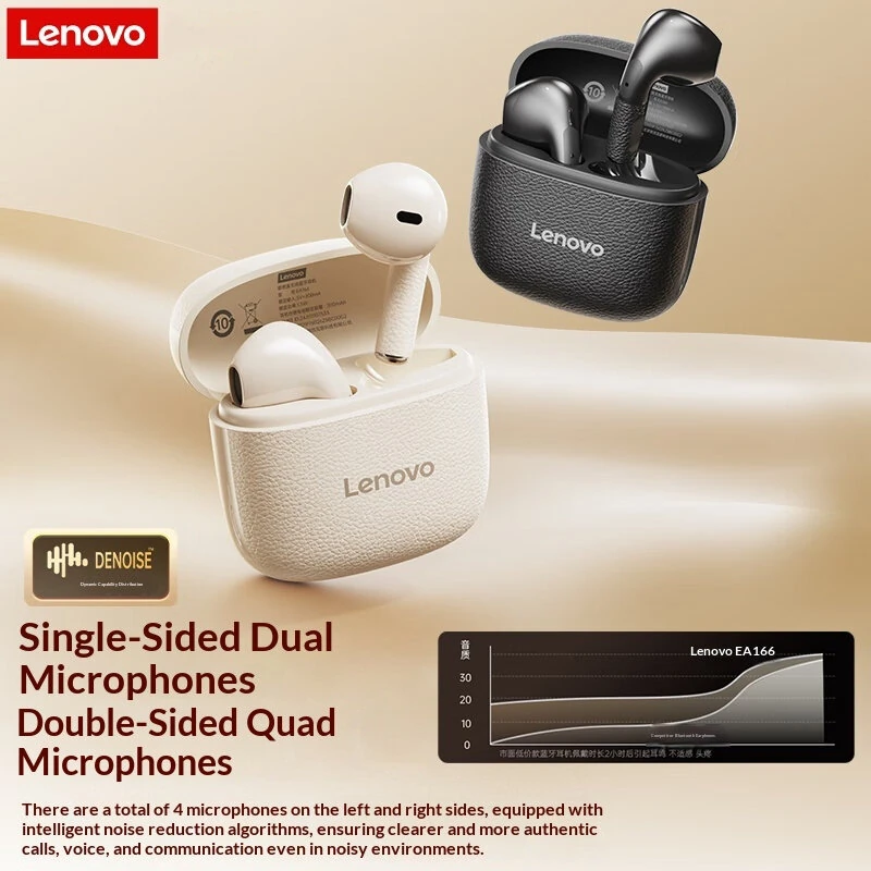 Lenovo EA166 TWS bluetooth Earphone 13mm Moving Coil 360° Stereo Sound Low Game Delay Smart Touch Control Semi-in-ear Sports Headphones — view 3