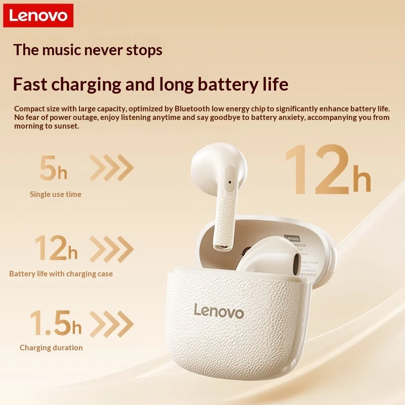 Lenovo EA166 TWS bluetooth Earphone 13mm Moving Coil 360° Stereo Sound Low Game Delay Smart Touch Control Semi-in-ear Sports Headphones — view 4
