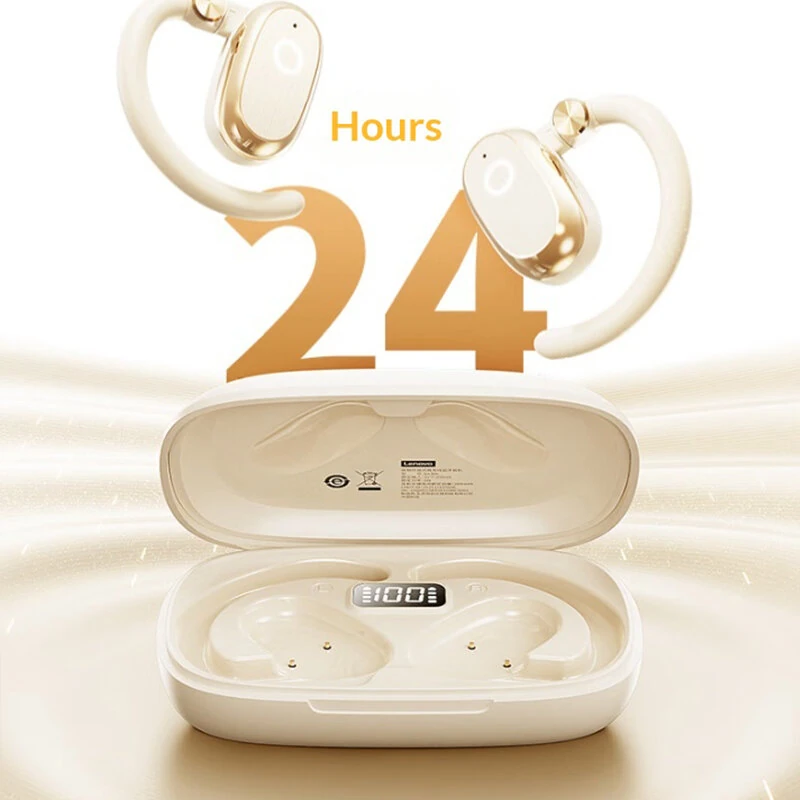Lenovo EA366 Wireless Earhooks bluetooth Earphone 14.2mm Large Driver Unit Digital Display Low Delay Touch Control Earhooks Sports Headphones — view 6
