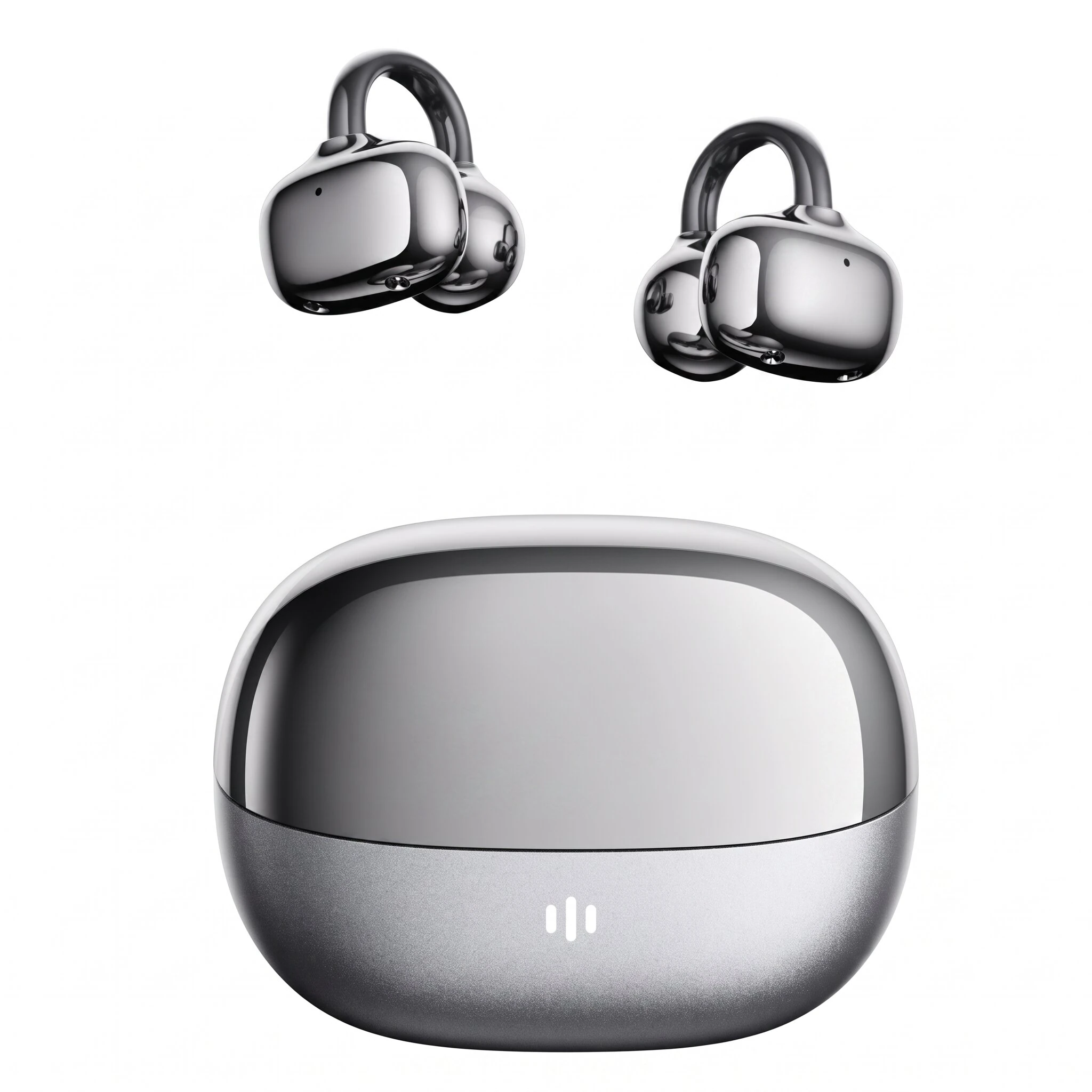 Lenovo RS103 TWS Earclips Headset Wireless bluetooth 6.0 Earphone Dual Magnetic High-amplitude Diaphragms 360° Spatial Sound 24H Playback Flexible Design Low Game Delay Touch Control E-sports Sports Headphones — Lenovo