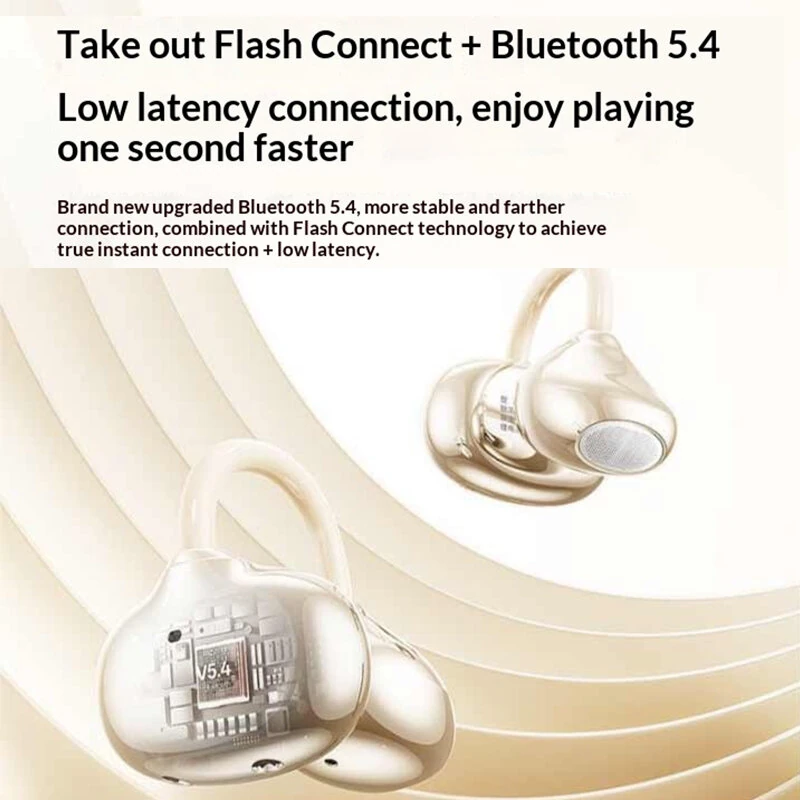 Lenovo XA390 TWS Earbuds Wireless bluetooth Earphone 13mm Dynamic Diaphragm Spatial Audio 4-Mic Smart Sound Pickup Touch Control Earclips Sports Headphones — view 2