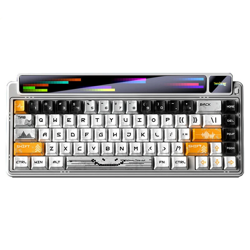 LEOBOG AMG65 Custom Mechanical Keyboard With TFT LED Screen 67 Keys Triple Mode Wireless/bluetooth/Wired Gasket Structure Hot Swappable RGB Gaming Keyboard with 8000mAh Battery — view 2