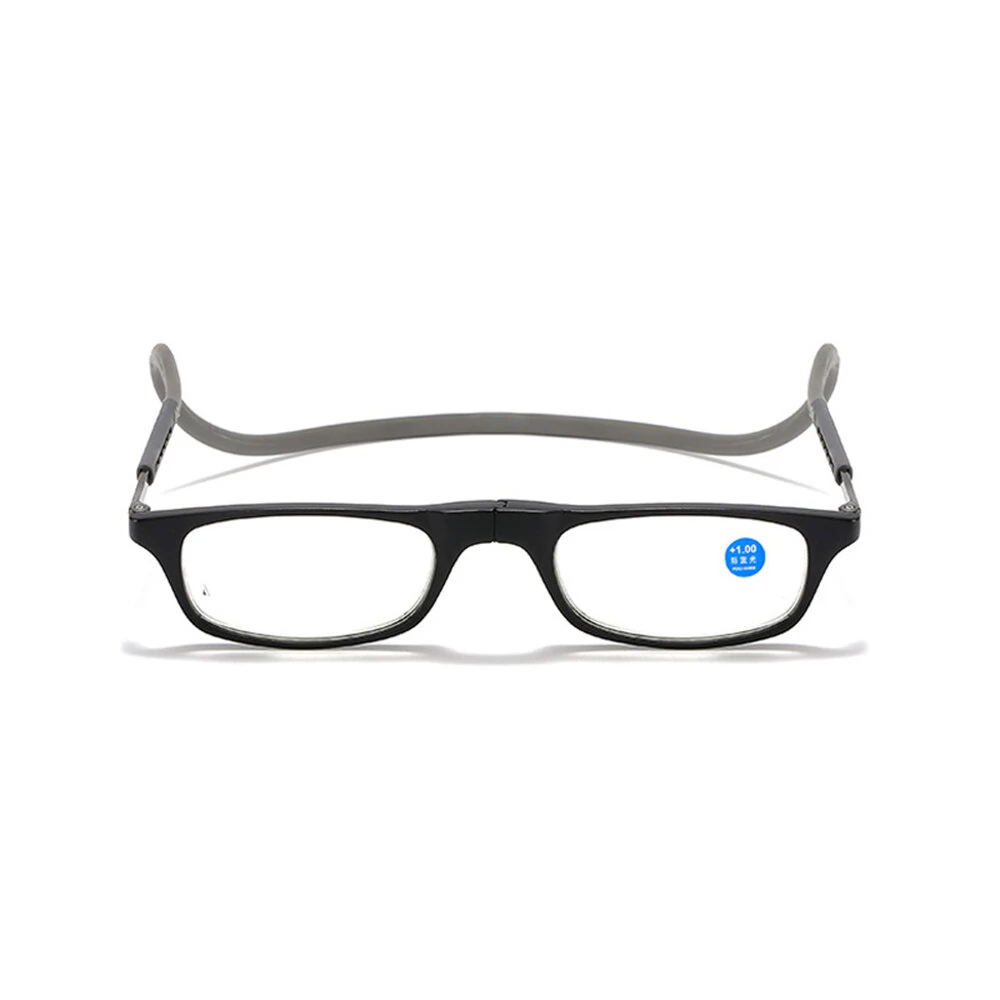 Lightweight Portable Soft Tape Hanging Neck Magnetic Reading Glasses Comfortable HD Anti-blue Light Presbyopia Glasses — view 9