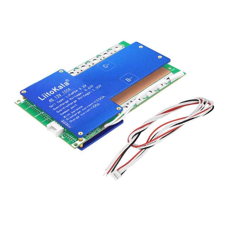 LiitoKala 4S 12V 150A 200A Smart Battery Management System LiFePO4 BMS Overcharge Protection High Current Capacity — view 2