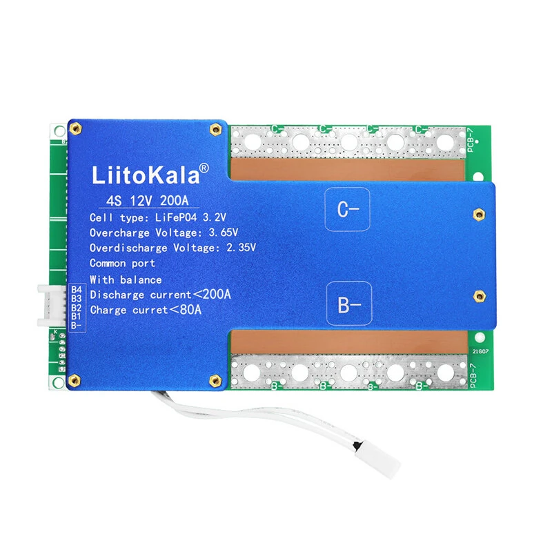 LiitoKala 4S 12V 150A 200A Smart Battery Management System LiFePO4 BMS Overcharge Protection High Current Capacity — view 6