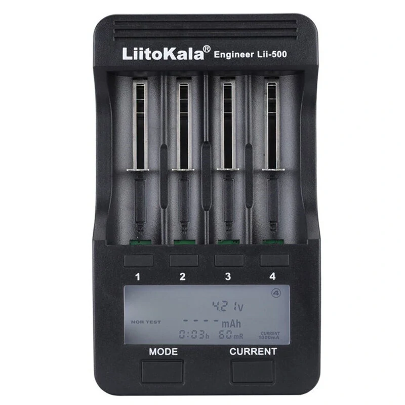 LiitoKala Lii-500 LCD Display Intellegent Battery Charger for 18650 26650 AA AAA Flashlight Cells Can Test The Battery Capacity — LiitoKala