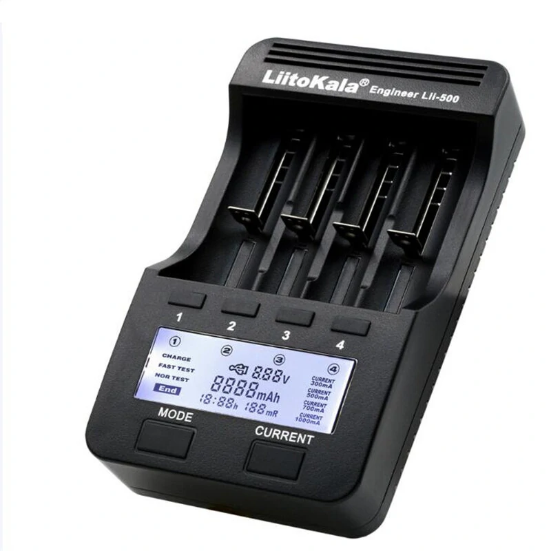 LiitoKala Lii-500 LCD Display Intellegent Battery Charger for 18650 26650 AA AAA Flashlight Cells Can Test The Battery Capacity — view 4