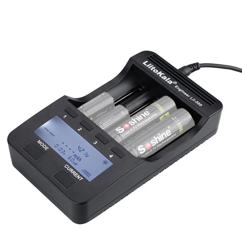 LiitoKala Lii-500 LCD Display Intellegent Battery Charger for 18650 26650 AA AAA Flashlight Cells Can Test The Battery Capacity — view 6