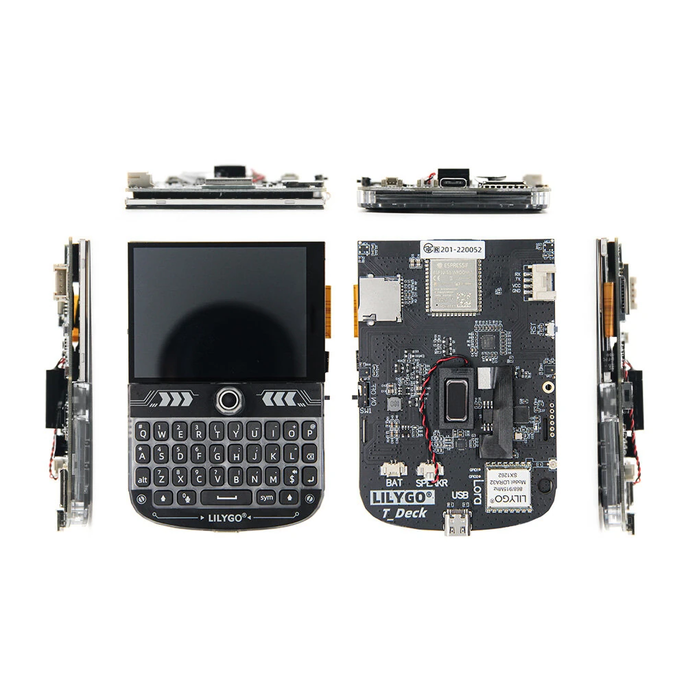 LILYGO T-Deck ESP32-S3 Dual Core IoT Development Board Touchscreen Wireless WiFi Bluetooth 5 LoRa Communication — view 6