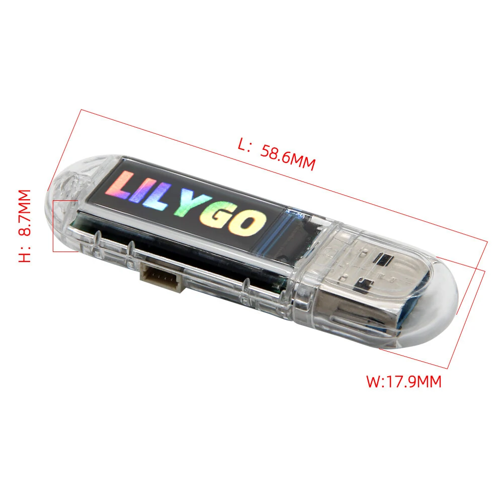 LILYGO® T-Dongle-S3 Development Board 0.96inch LCD Display Screen Support WiFi bluetooth TF Card — view 8