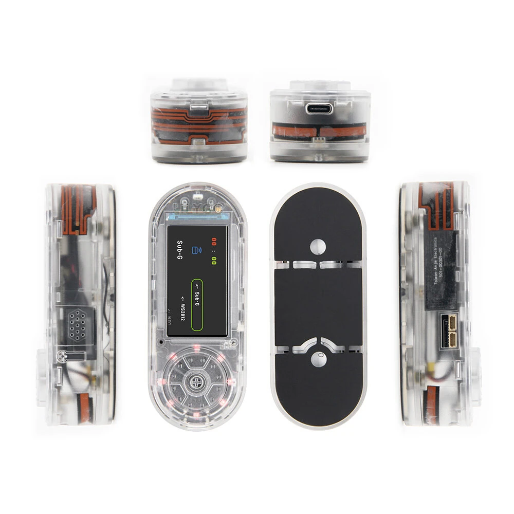 LILYGO T-Embed CC1101 Plus ESP32-S3 Development Board 2.4GHz nRF24L01 Worldwide Wi-Fi BLE 5 NFC RFID Sub-1GHz RF Transceiver IPS TFT LCD Dual Power Supply — view 5
