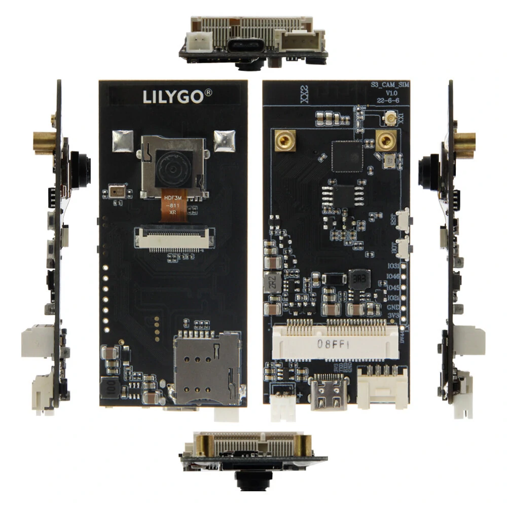 LILYGO® T-SIMCAM ESP32-S3 CAM Development Board WiFi Bluetooth 5.0 Wireless Module With OV2640 Camera TF Slot Adapt T-PCIE SIM — view 8