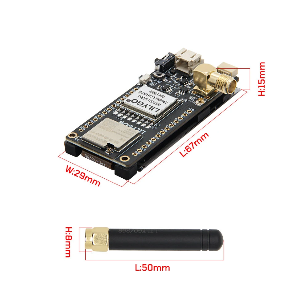 LILYGO® T3S3 E-Paper ESP32-S3 LoRa SX1262 SX1280 Wireless Module 2.13-inch Ink Screen Development Board — view 7