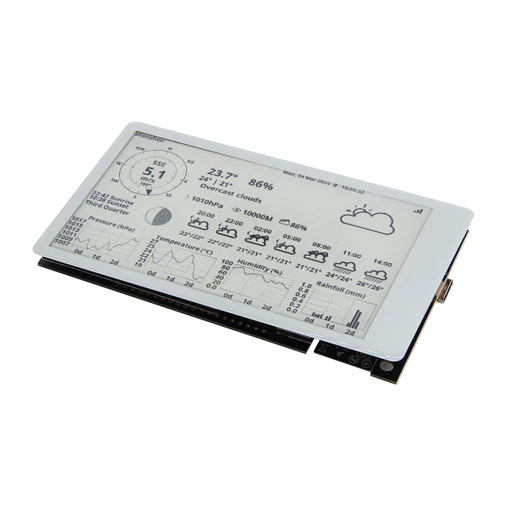 LILYGO® T5 4.7 Inch E-paper ESP32-S3 Touch Screen Display Development Module Driver Board Support forArduino Compatible Raspberry Pi — view 2