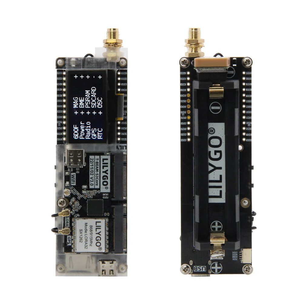 LILYGO® Meshtastic T-BeamSUPREME L76K UBLOX ESP32-S3 SX1262 Module with Development Board WiFi Bluetooth 1.3 inch OLED — view 2