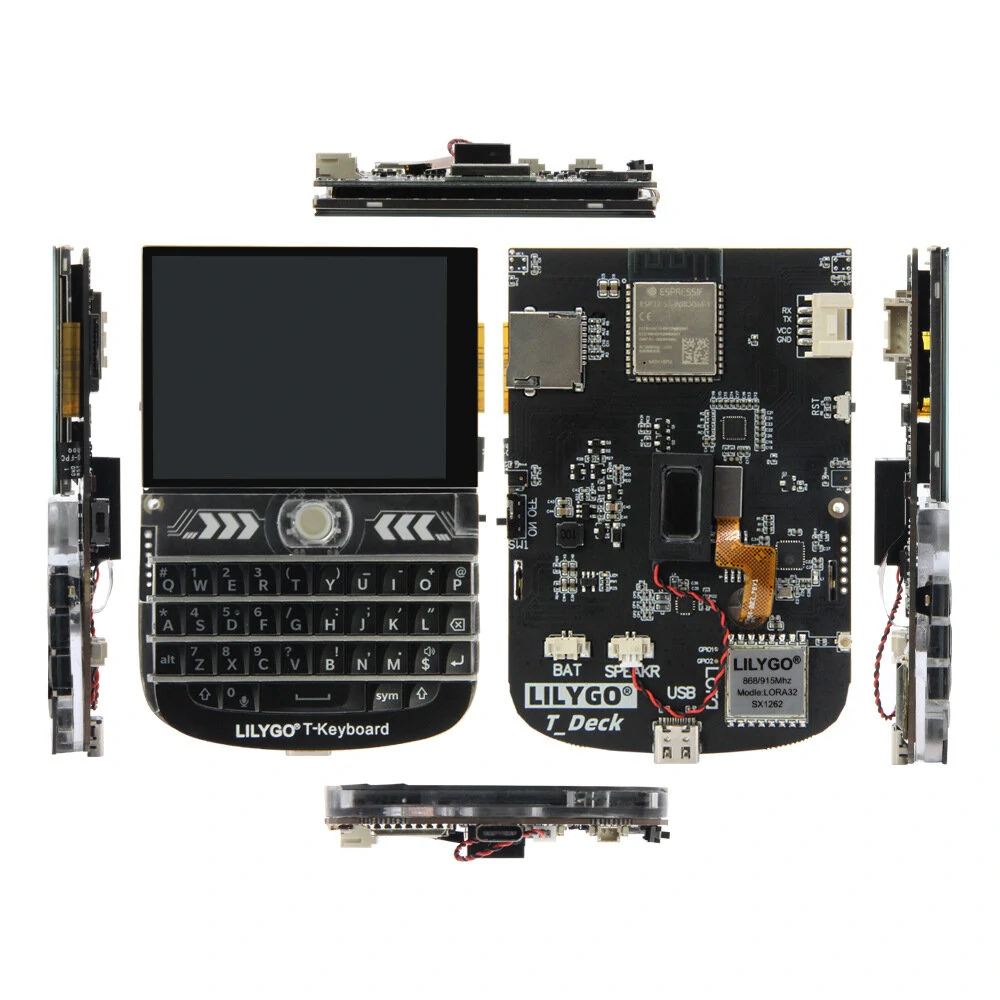 LILYGO® T-Deck ESP32-S3 LoRa Module 2.8 inch LCD Development Board LoRaWAN Long Range 433MHz 868MHz 915MHz with WiFi bluetooth Module Board — view 5