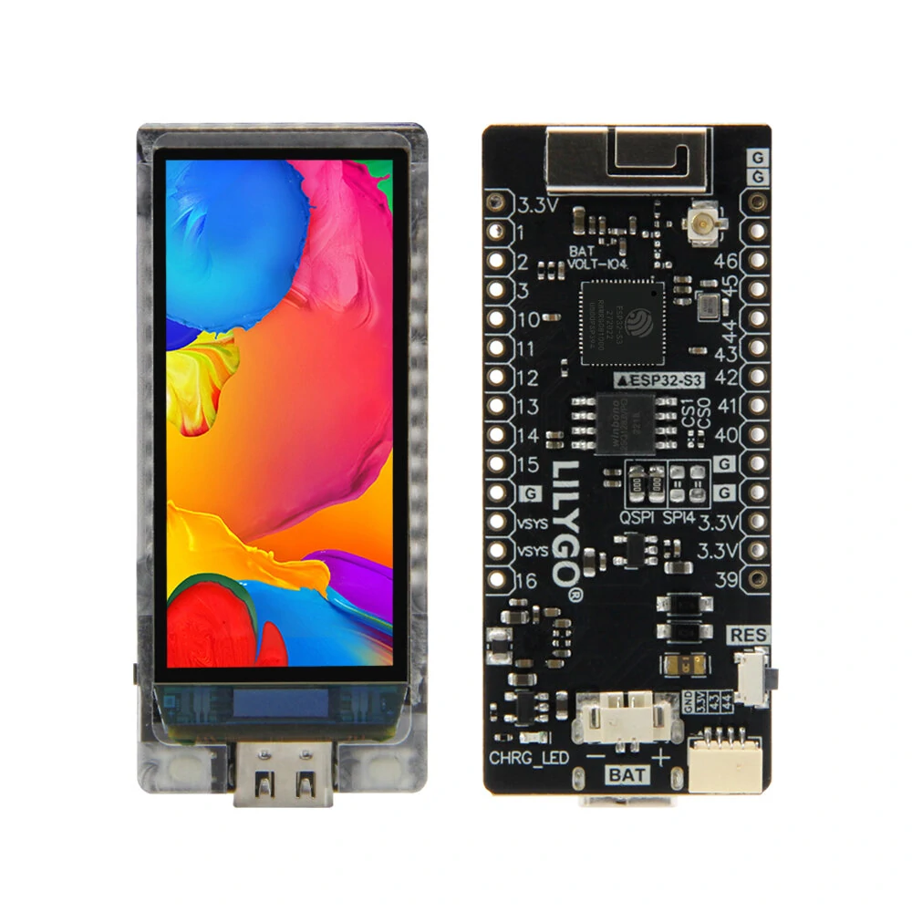 LILYGO® T-Display-S3 AMOLED ESP32-S3 1.91-inch RM67162 Display Development Board WiFi Bluetooth 5.0 Wireless Module — view 2