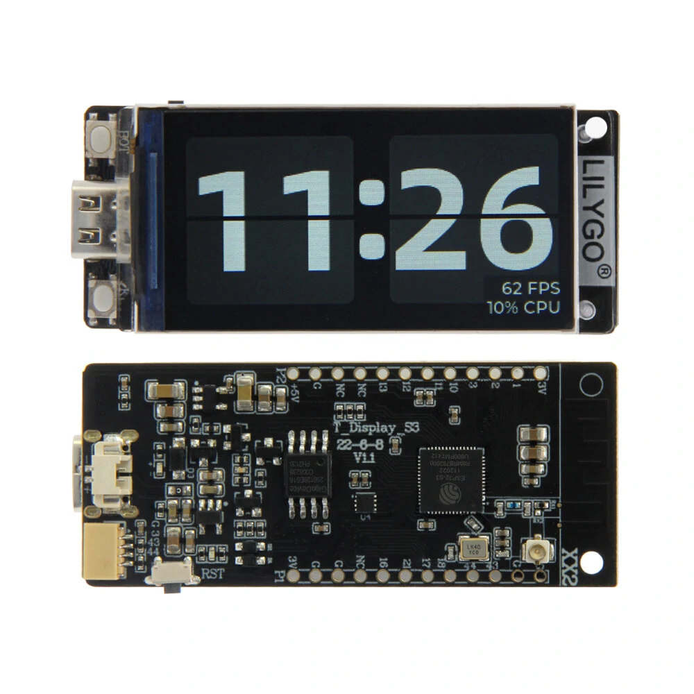 LILYGO® T-Display-S3 ESP32-S3 1.9 inch ST7789 LCD Display Development Board WIFI Bluetooth5.0 Wireless Module 170*320 Resolution — view 2