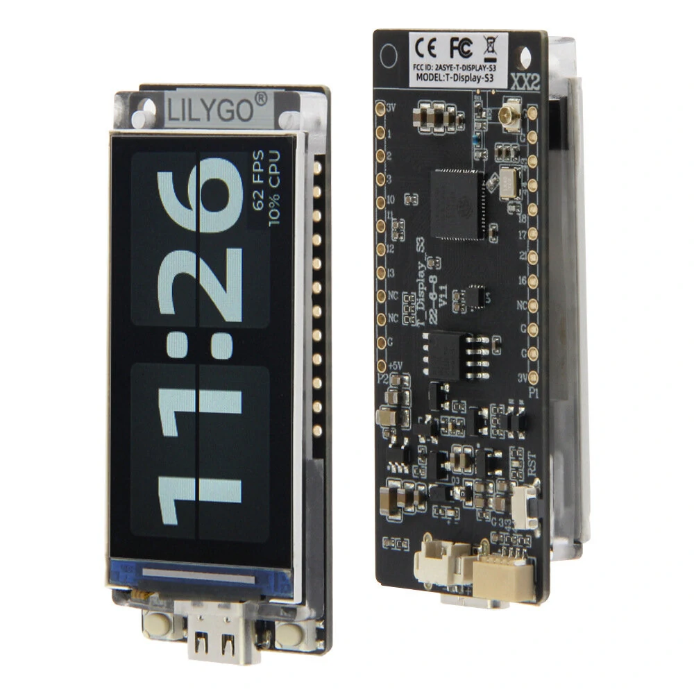 LILYGO® T-Display-S3 ESP32-S3 1.9 inch ST7789 LCD Display Development Board WIFI Bluetooth5.0 Wireless Module 170*320 Resolution — view 3
