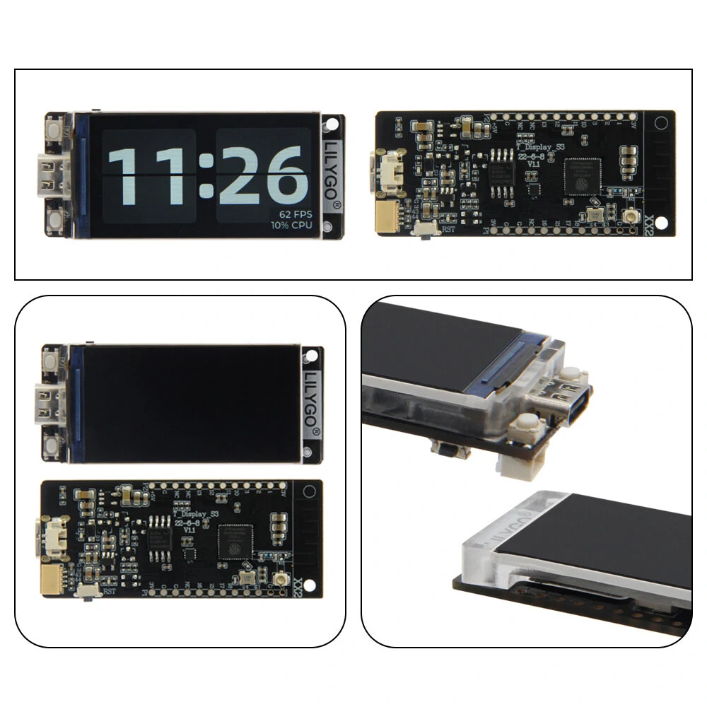 LILYGO® T-Display-S3 ESP32-S3 1.9 inch ST7789 LCD Display Development Board WIFI Bluetooth5.0 Wireless Module 170*320 Resolution — view 5