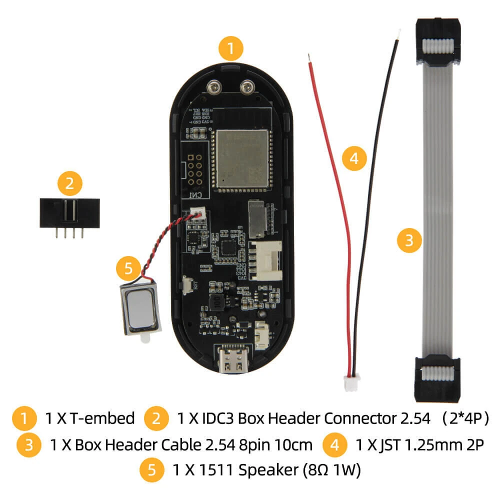 LILYGO® T-Embed ESP32-S3 Custom Control Panel Macro Knob Embeddable Development Board With 1.9inch LCD Display Screen 16MB Flash Wi-Fi Bluetooth 5 Mesh — view 8