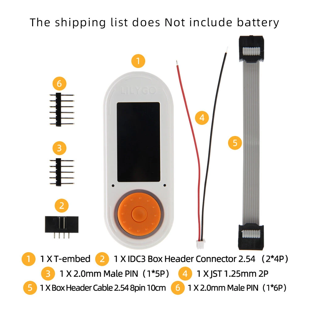 LILYGO® T-Embed ESP32-S3 Custom Control Panel Macro Knob Embeddable Development Board With 1.9inch LCD Display Screen 16MB Flash Wi-Fi Bluetooth 5 Mesh — view 9