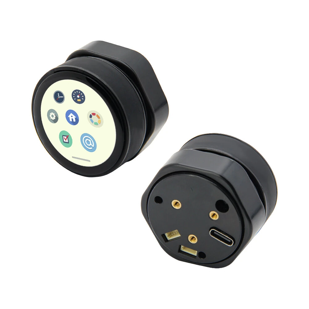 LILYGO® T-Encoder-Pro ESP32-S3 Rotary Encoder CHSC5816 ESP32-S3FN4R2 Circuit Board 1.2 inch AMOLED Touch Display Wireless Module — view 4