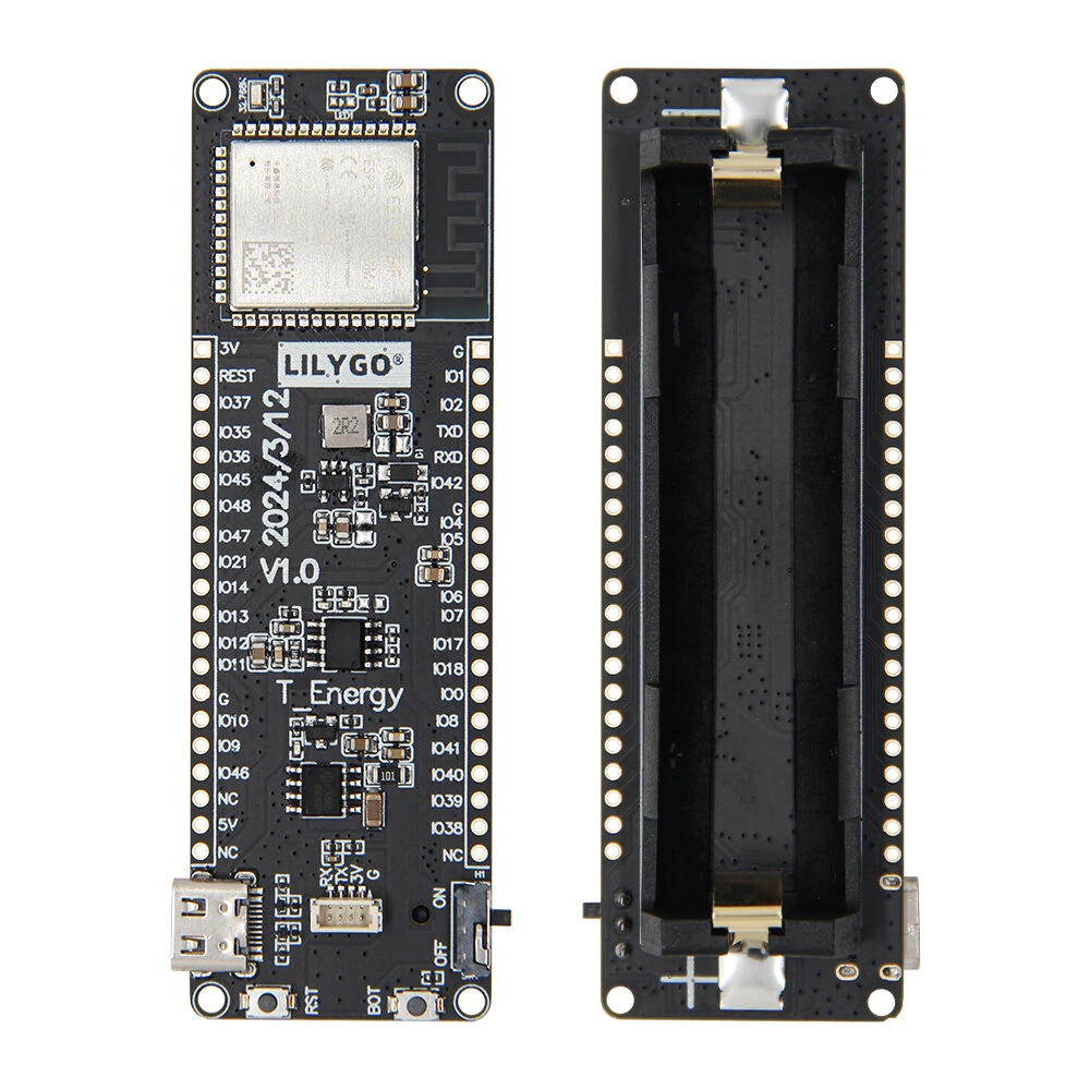 LILYGO® T-Energy-S3 ESP32-S3 Development Board 16MB Flash with 18650 Battery Holder WiFi bluetooth Module for IoT Projects — LILYGO