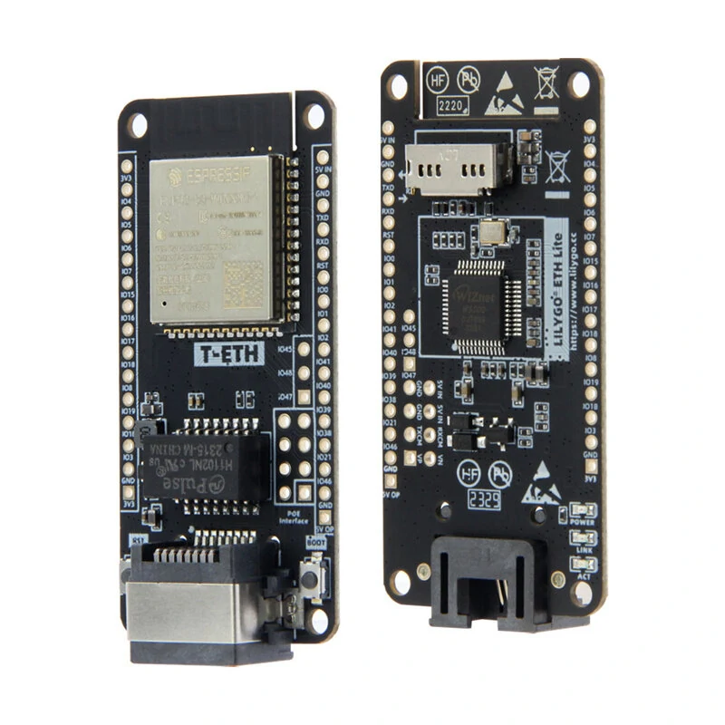 LILYGO® T-ETH-Lite Development Board ESP32 ESP32-S3 W5500 Ethernet Module ESP32-S3-WROOM Support TF Expandable Power POE Shield — view 2