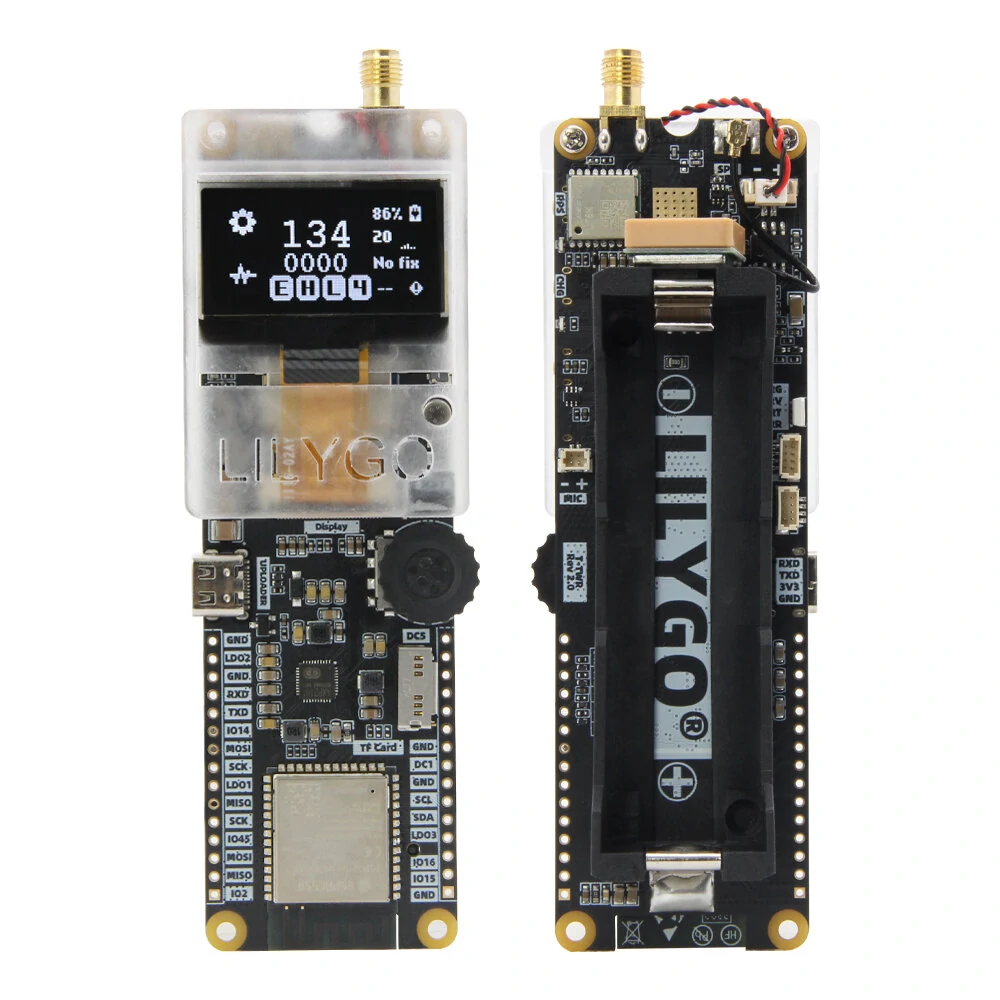LILYGO® T-TWR Plus ESP32-S3 Walkie-Talkie Development Board OpenEdition Integrated WIFI Bluetooth OLED SA868 TF Card Battery — view 2