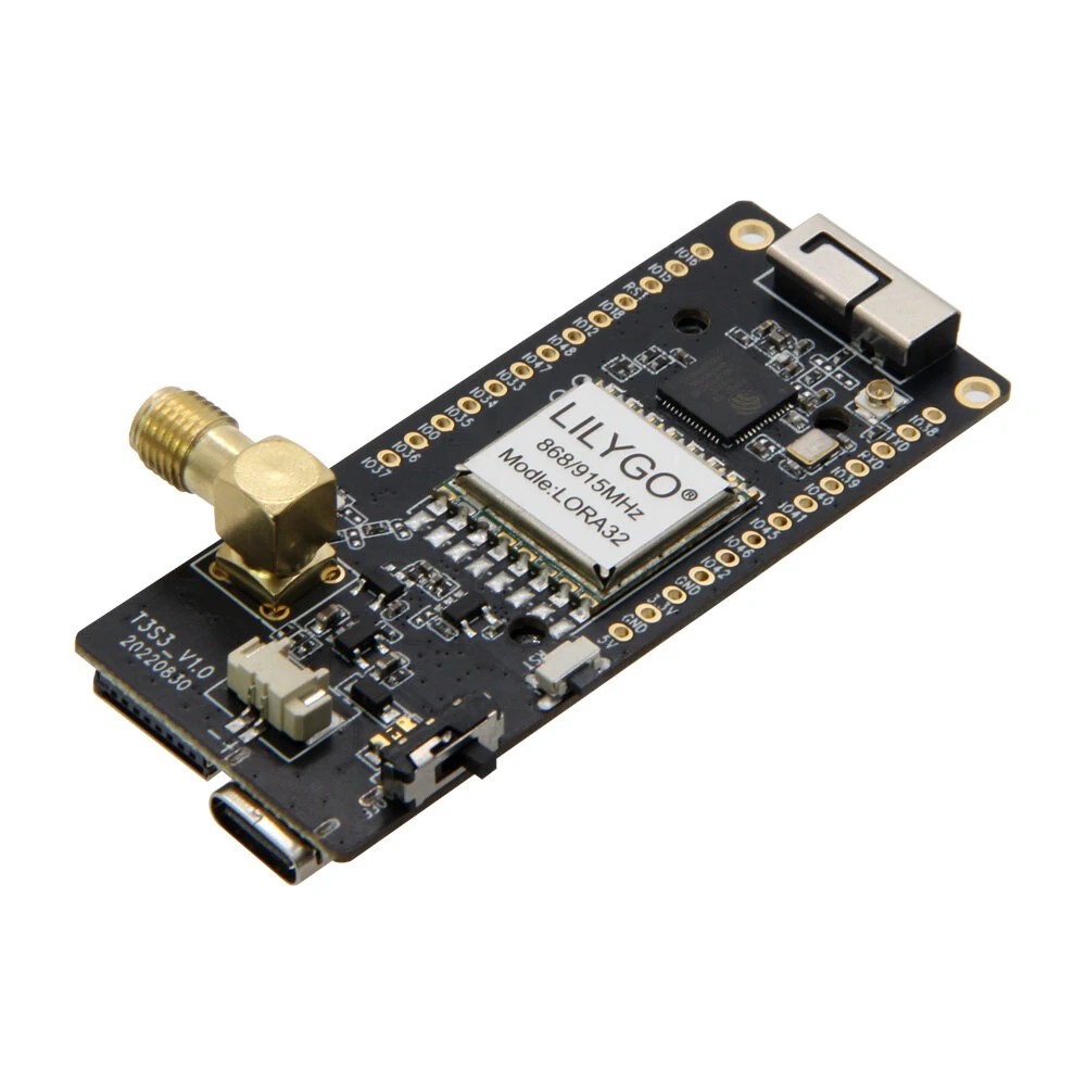 LILYGO® T3S3 ESP32-S3 LoRa SX1262/SX1276 SX1280 2.4G Development Board WiFi Bluetooth Wireless Module 0.96 Inch OLED Display Type-C — view 3