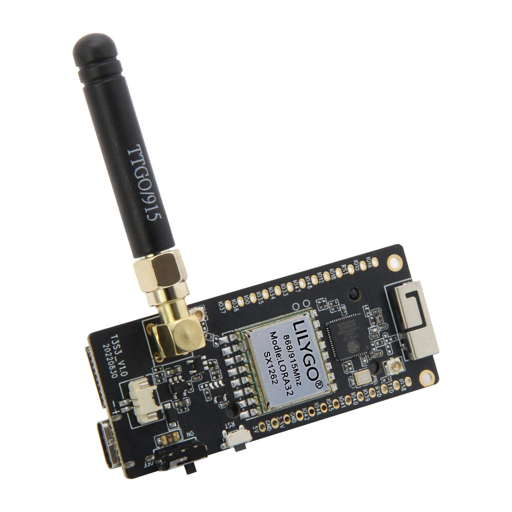 LILYGO® T3S3 ESP32-S3 LoRa SX1262/SX1276 SX1280 2.4G Development Board WiFi Bluetooth Wireless Module 0.96 Inch OLED Display Type-C — view 7