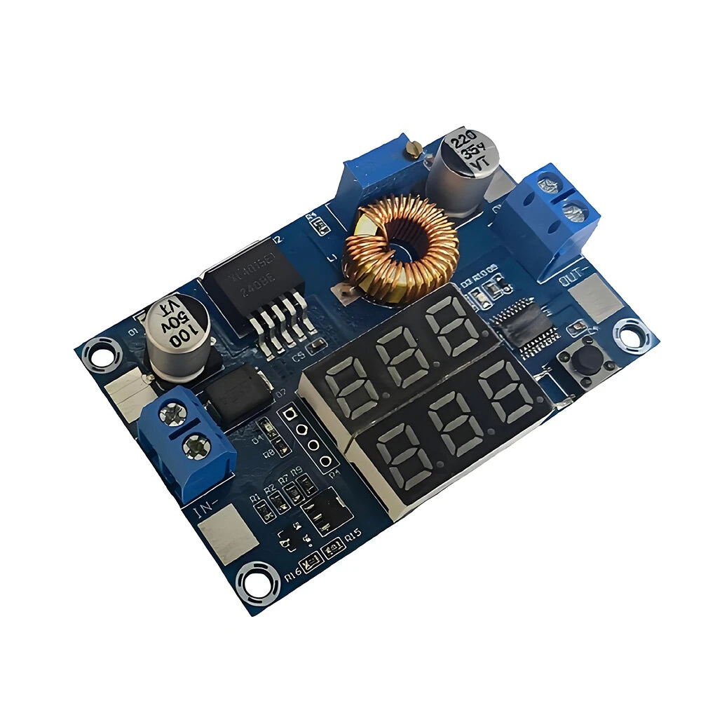 LM2596 XL4015 5A 3A Voltage Current Dual Digital Display Buck Converter 2.5-35V Input 1.25-35V Output High Efficiency Voltage Regulator Module — view 2