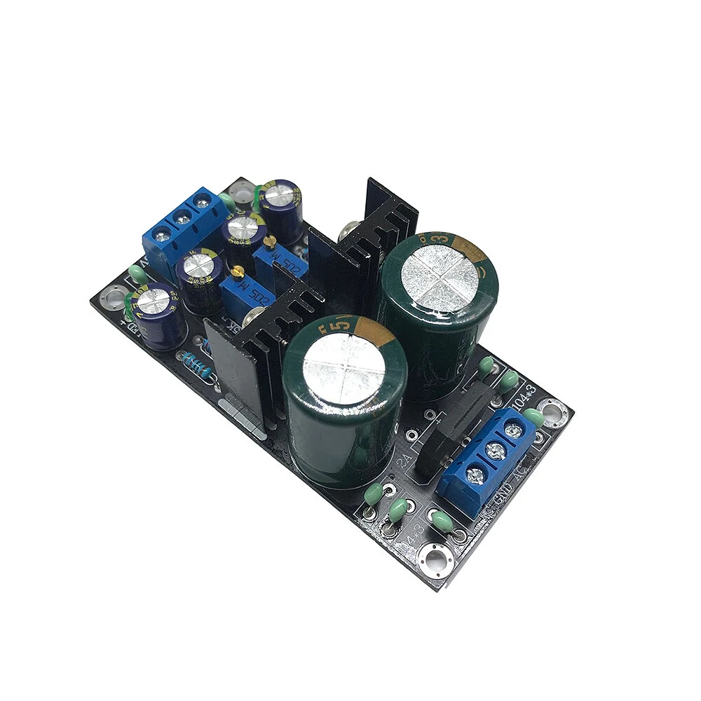LM317+LM337 DC Adjustable Power Supply Board Regulated Power Supply Module AC10-24V Positive and Negative Adjustable Regulated Module Board