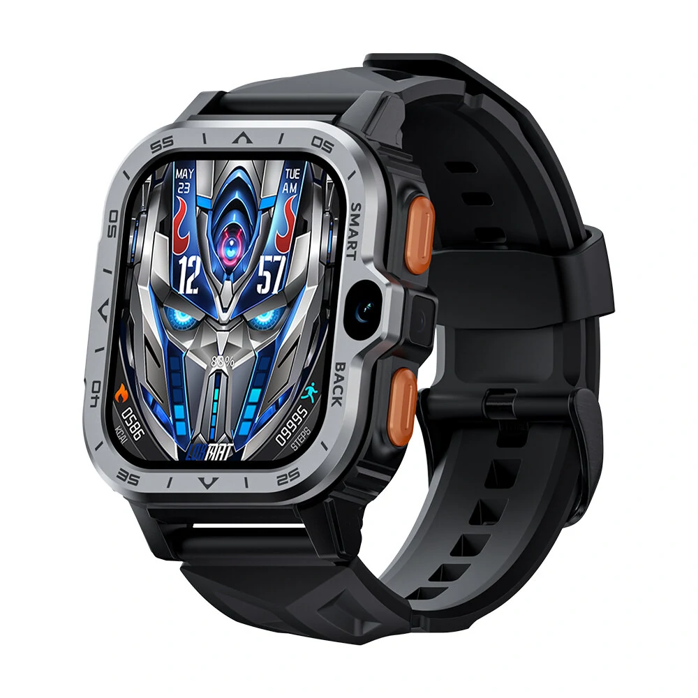 LOKMAT APPLLP 4 MAX 4G Android Smart Watch Phone 2.02 inch HD Screen GPS WIFI Heart Rate SpO2 Monitor Sleep Monitoring Multi-sport Modes Music Playback SOS Dual Camera — view 2