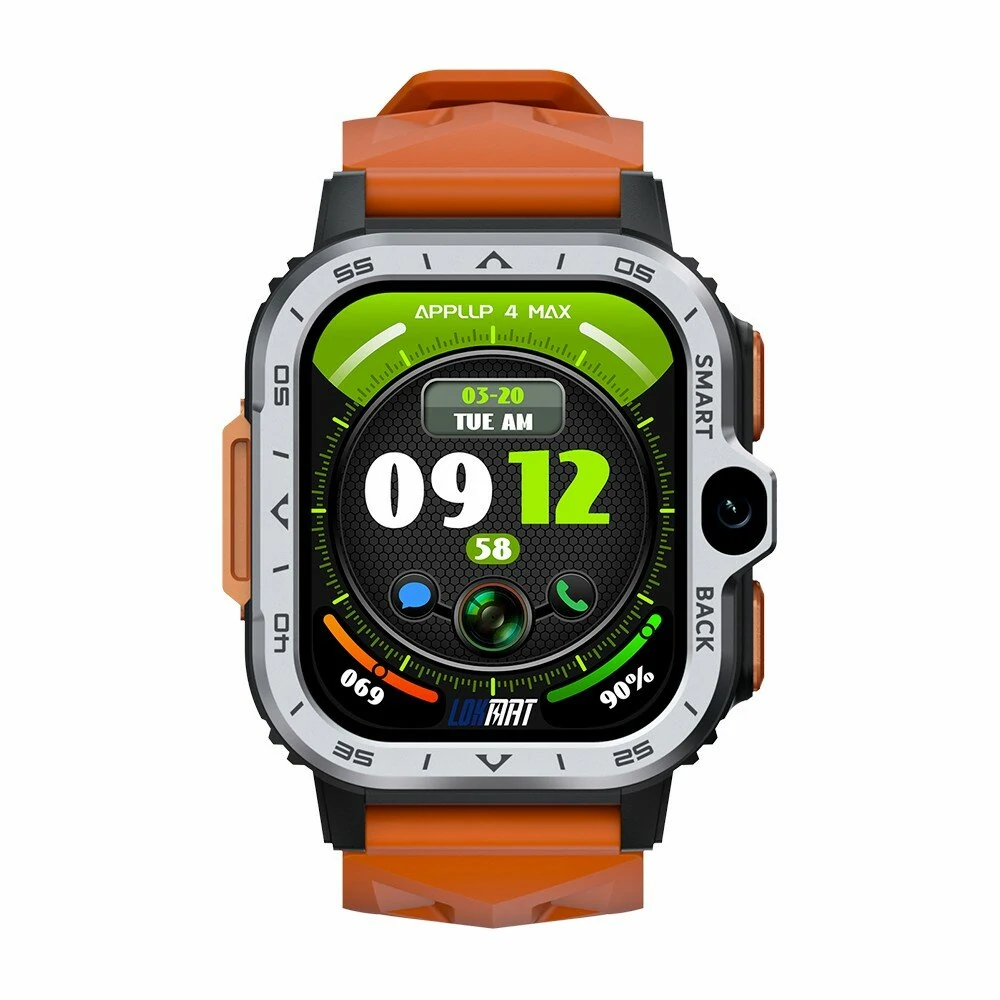 LOKMAT APPLLP 4 MAX 4G Android Smart Watch Phone 2.02 inch HD Screen GPS WIFI Heart Rate SpO2 Monitor Sleep Monitoring Multi-sport Modes Music Playback SOS Dual Camera — view 6