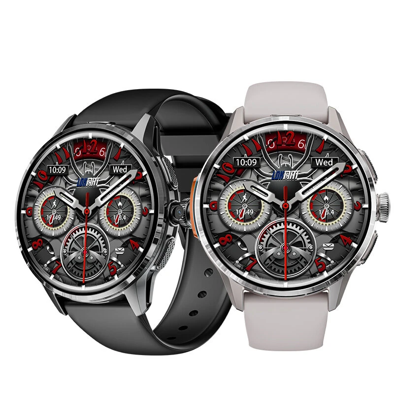 LOKMAT APPLLP3 4G/5G Android Smart Watch 1.6 Inch AMOLED Display GPS WiFi Heart Rate Blood Pressure SpO2 Monitor Sleep Monitoring Multi-sport Modes Music Playback NFC Function 2MP Pull-out Camera — LOKMAT