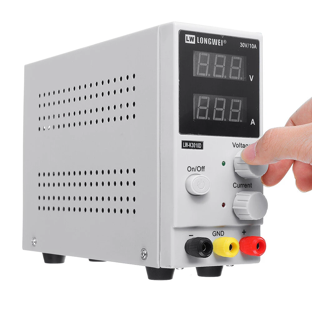 LONG WEI® LW-K3010D 110V/220V 0-10A 0-30V Adjustable DC Power Supply Regulated Digital Laboratory Maintenance Switching Power Supply — view 4