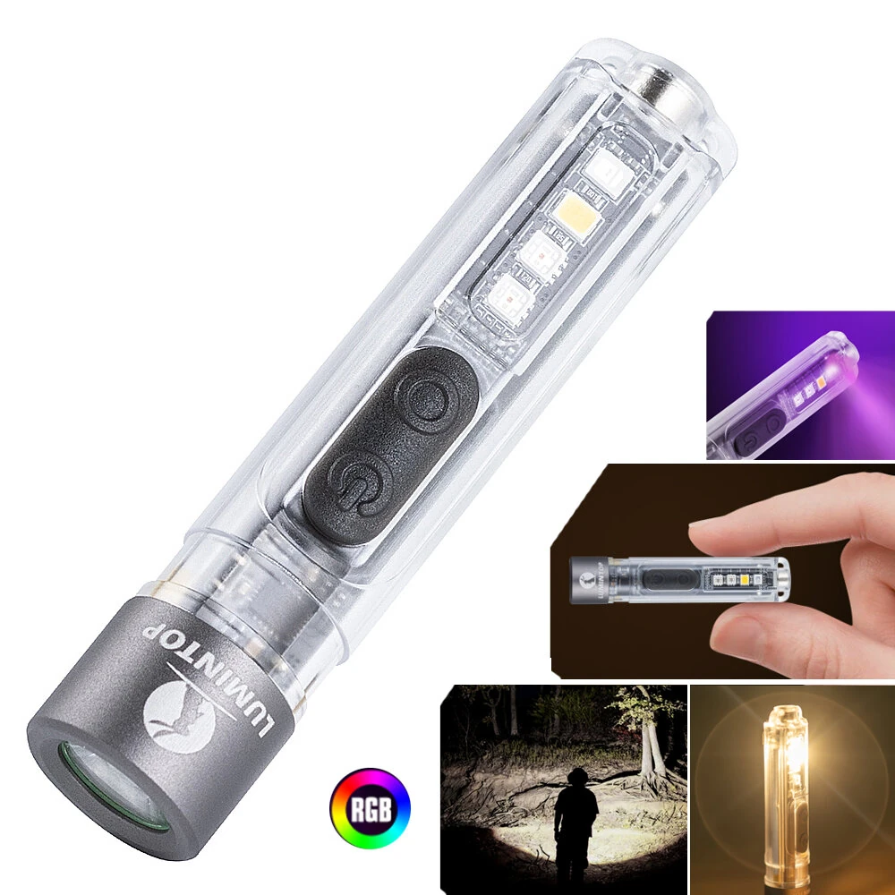 Lumintop Black Cat 400LM 90M LED Keychain Flashlight with Magnetic Base USB Rechargeable Super Bright Portable Mini Torch for Camping and Outdoor Activities — view 2