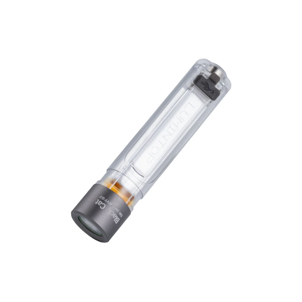 Lumintop Black Cat 400LM 90M LED Keychain Flashlight with Magnetic Base USB Rechargeable Super Bright Portable Mini Torch for Camping and Outdoor Activities — view 6