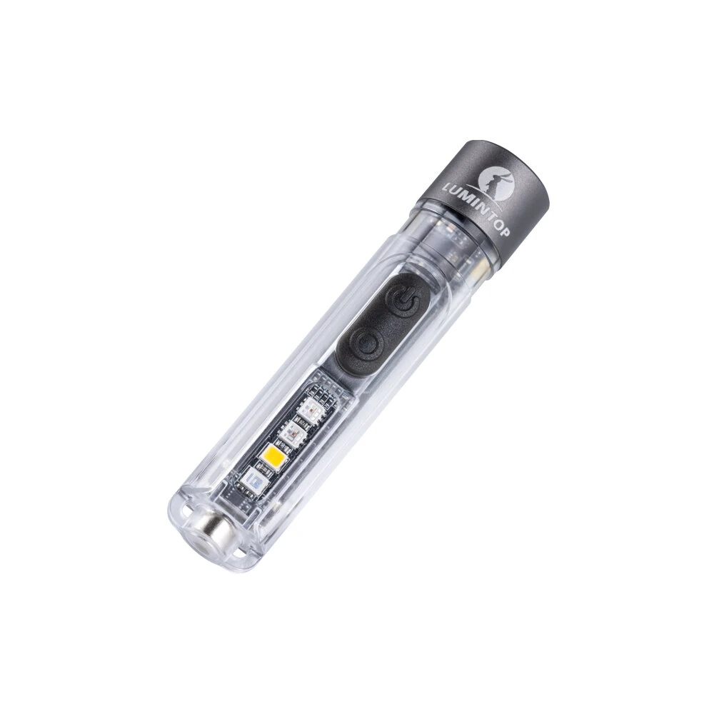 Lumintop Black Cat 400LM 90M LED Keychain Flashlight with Magnetic Base USB Rechargeable Super Bright Portable Mini Torch for Camping and Outdoor Activities — view 8
