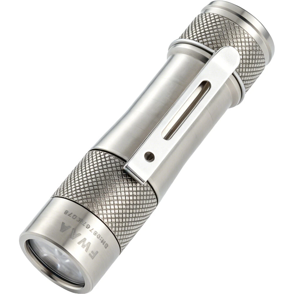 Lumintop FWAA 1600LM EDC Titanium Polished Flashlight 3*Nichia 519AT LED Super Bright Mini LED Torch EDC Tools — LUMINTOP
