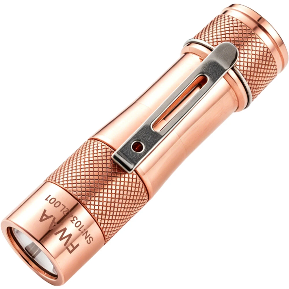 Lumintop FWAA Copper 1600LM EDC Flashlight 14500 Battery Three Light Beads Super Bright Waterproof Outdoor Portable Mini LED Torch — Lumintop