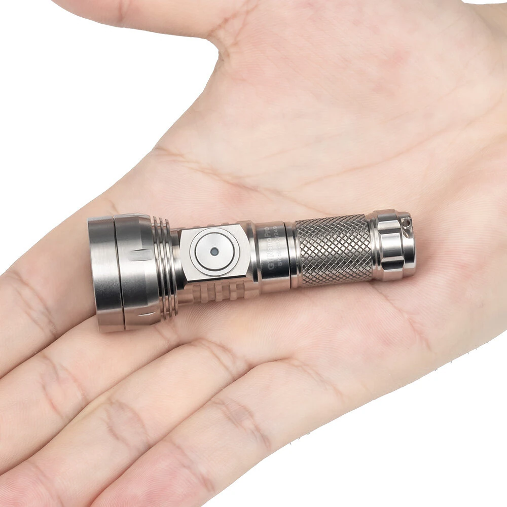 Lumintop GT NANO PRO V3.0 1600LM 152M Compact High Performance EDC Flashlight With 10280 Battery USB Rechargeable Titanium Mini LED Torch Long Distance Mini Powerful Outdoor Survival Lamp — view 8
