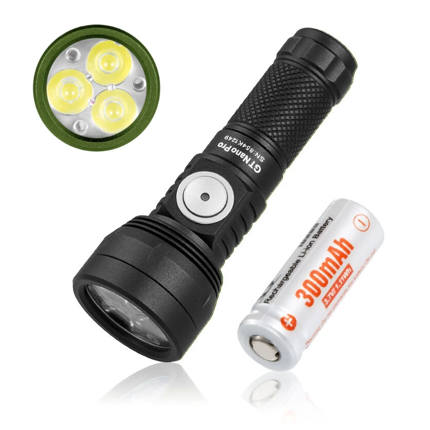 Lumintop GT NANO PRO V3.2 1700 Lumen 160M Compact LED Keychain Flashlight With 10300 Battery Mini Powerful LED Torch Camping Light — view 2