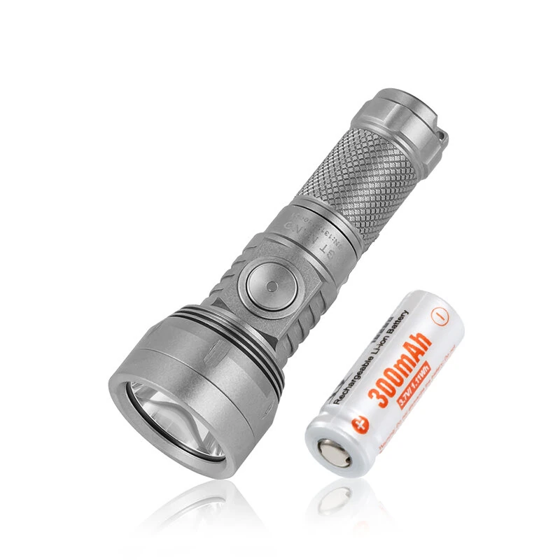 Lumintop GT NANO V3.0 700LM 400M Titanium EDC LED Keychain Flashlight 10280/10750 Li-ion Battery Mini Torch, Type-C USB Rechargeable Portable Camping Light Outdoor EDC Survival Tools — Lumintop