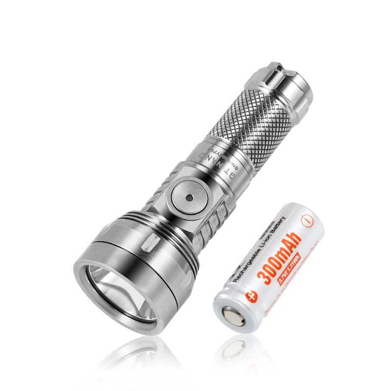 Lumintop GT NANO V3.0 700LM 400M Titanium EDC LED Keychain Flashlight 10280/10750 Li-ion Battery Mini Torch, Type-C USB Rechargeable Portable Camping Light Outdoor EDC Survival Tools — view 5