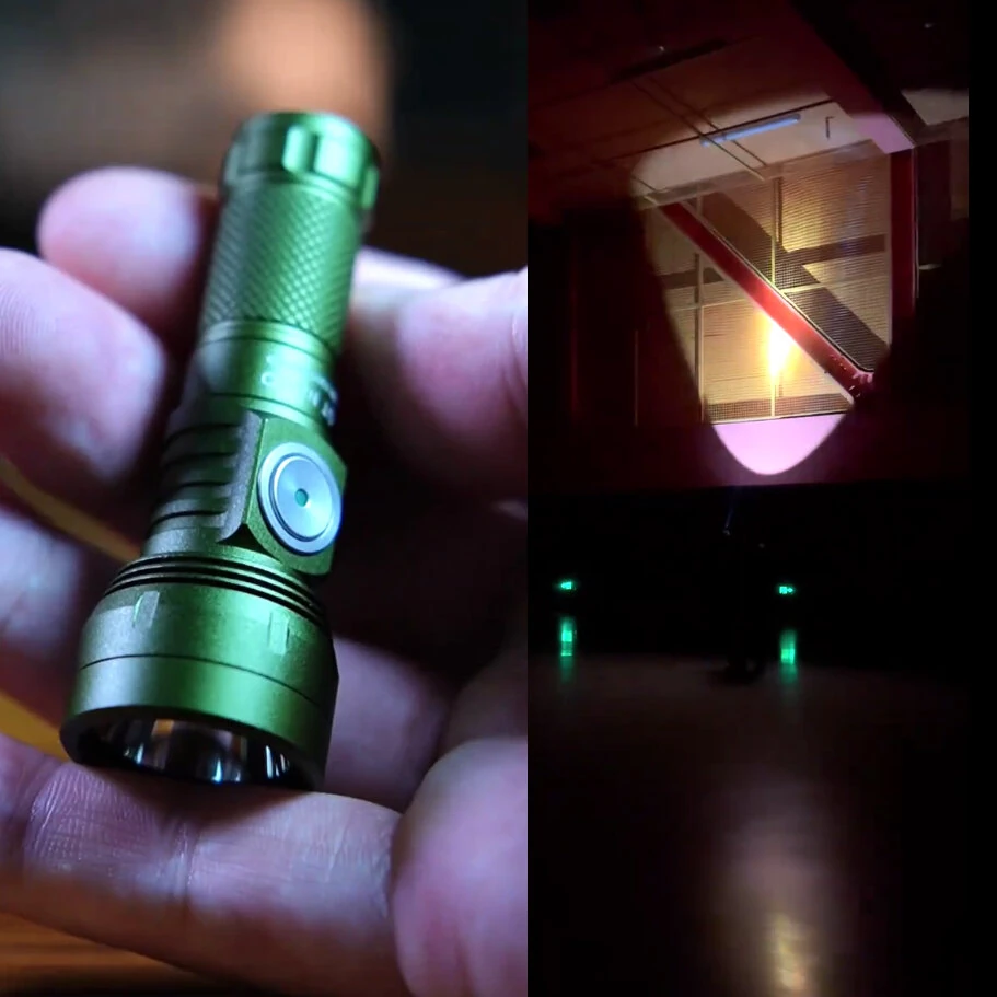 Lumintop GT NANO V3.2 405M EDC Thrower Flashlight with 10300 Battery, Mini Size 720LM High Power Output USB C Rechargeable Mini Torch Powerful Camping Lantern, 10750 Battery Optional — view 5