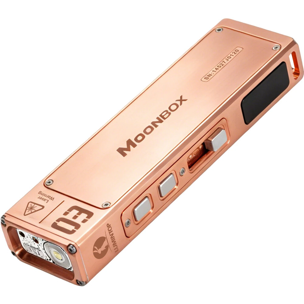Lumintop Moonbox 3.0 Multi-Functional EDC Flashlight 1200LM White LED with Red Green Beam, 365nm UV RGB Side Light and Magnetic Design Copper Material USB-C Rechargeable Handheld Torch for Camping Outdoor Emergency — view 2